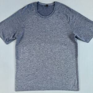 Lululemon Metal Vent Tech Midnight Blue Short Sleeve Seamless Shirt